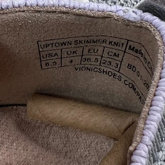 Vionic Uptown Skimmer Knit Fabric Slip-On Blue Mist/Silver Women's US 6.5 - Picture 8 of 8